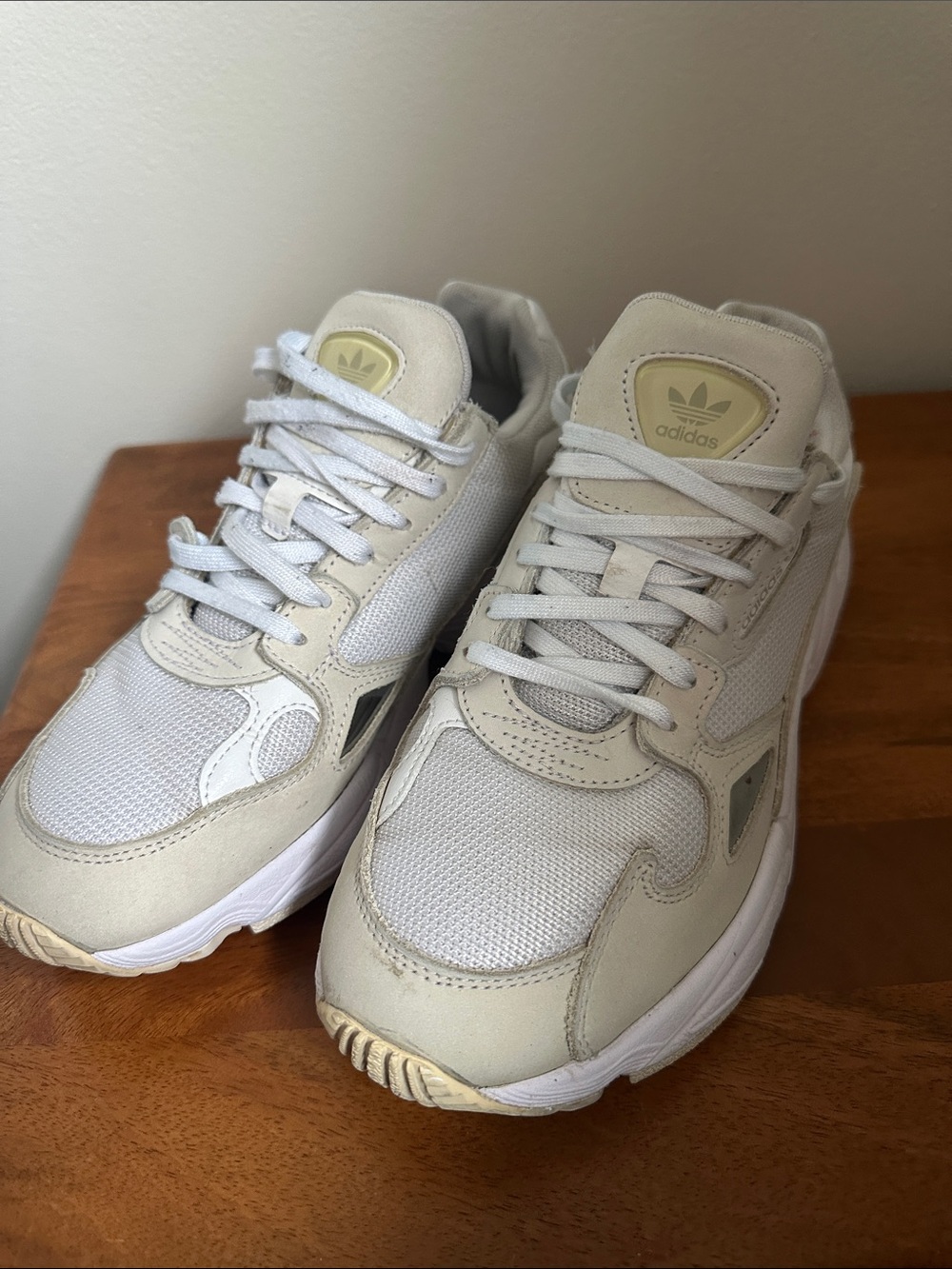 adidas Neutral Beige and White Lifestyle Sneakers